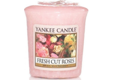 Yankee Candle Fresh Cut Roses - Čerstvo narezané ruža vonná sviečka votívny 49 g