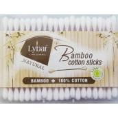 Lybar Original Natural Bamboo bambusové vatové tyčinky krabička 200 kusov