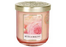Heart & Home Ruže a maliny Sójová vonná sviečka strednej horí až 30 hodín 110 g