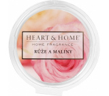 Heart & Home Ruže a maliny Sójový prírodné vonný vosk 26 g