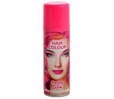 Zo zmývateľné farebný lak na vlasy Ružový 125 ml sprej