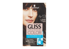 Schwarzkopf Gliss Color farba na vlasy 4-13 Chladný tmavohnedý 2 x 60 ml