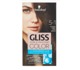 Schwarzkopf Gliss Color farba na vlasy 5-1 Chladný hnedý 2 x 60 ml