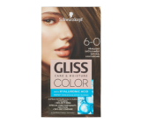 Schwarzkopf Gliss Color farba na vlasy 6-0 Prirodzene svetlo hnedý 2 x 60 ml