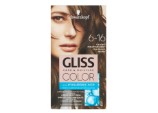 Schwarzkopf Gliss Color farba na vlasy 6-16 Chladný perleťový hnedý 2 x 60 ml