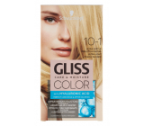 Schwarzkopf Gliss Color farba na vlasy 10-1 Ultra svetle perleťová blond 2 x 60 ml