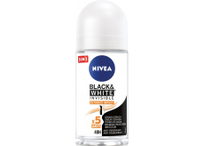 Nivea Black & White Invisible Ultimate Impact guličkový antiperspirant dezodorant roll-on pre ženy 50 ml