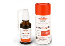 Aromatica Dr. Rukavička Arodubin bylinná tinktura s výtažkem z dubové kůry a směsi deseti bylin, podporující normální funkci dýchacího systému, širokospektrální sprej, doplněk stravy 30 ml