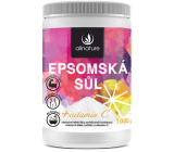 Allnature Epsomská soľ horčík, síran + vitamín C na regeneráciu a omladenie svalov 1000 g