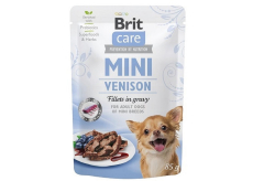 Brit Care Mini Venison Fillets In Gravy kompletné superprémiové krmivo pre dospelé psy mini plemien kapsička 85 g