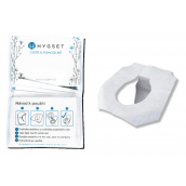 Hygset Jednorázová papírová sedátka, Wc hygienický kryt toaletního prkénka 10 kusů