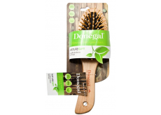 Donegal Nature Gif Eco Kefa na vlasy drevený prírodné štetiny 22 cm, priemer 6,3 cm Igly