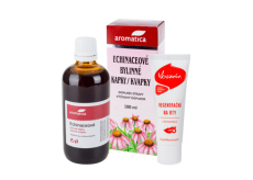 Aromatica Echinaceové bylinné kvapky pre prirodzenú obranyschopnosť 100 ml + Kosmín na pery 25 ml, duopack