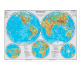 Ditipo Mapa Zemskej pologule a Prírodné zaujímavosti naj Krajina A3