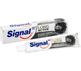 Signal Long Active Naturals Elements Charcoal White & Detox zubní pasta s aktivním uhlím 75 ml