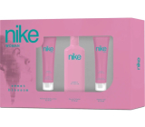 Nike Sweet Blossom Woman toaletná voda 75 ml + sprchový gél 75 ml + telové mlieko 75 ml, darčeková sada pre ženy