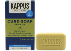 Kappus Kernseife Oliva univerzálny tvrdé prírodné mydlo vyrobené z prírodných látok 150 g