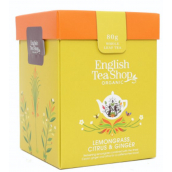 English Tea Shop Bio Citrónová tráva, Zázvor a Citrusy sypaný čaj 80 g + drevená odmerka so sponou