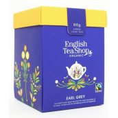 English Tea Shop Bio Černý čaj Earl Grey sypaný čaj 80 g + dřevěná odměrka se sponou