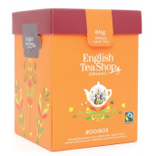 English Tea Shop Bio Rooibos čistý sypaný 80 g + drevená odmerka so sponou
