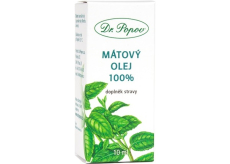 Dr. Popov Mátový olej 100% přírodní olej pro vnější i vnitřní užití doplněk stravy 10 ml