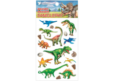 Samolepky plastické Dinosaury 10,5 x 19 cm