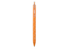 Spoko Flora guľôčkové pero, oranžovej, modrá náplň, 0,5 mm