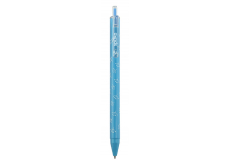 Spoko Flora guličkové pero, modrej, modrá náplň, 0,5 mm