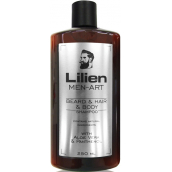 Lilien Men-Art Beard & Hair & Body Shampoo White šampon na vousy, vlasy a tělo s Aloe Vera a Panthenolem 250 ml