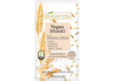 Bielenda Vegan Muesli Pšenica + ovos + ľanové semienko 2v1 hydratačná maska a peeling 8 g