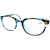 Berkeley Čítacie dioptrické okuliare +2 plast murované modro-zeleno-hnedé 1 kus MC2198