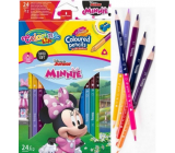 Colorino Pastelky trojhranné Disney Minnie oboustranné 24 barev