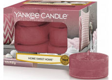 Yankee Candle Home Sweet Home - Ó sladký domov vonná čajová sviečka 12 x 9,8 g