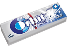 Wrigleys Orbit White Classic žuvačky bez cukru dražé 10 kusov 14 g