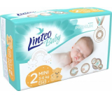 Linteo Baby Premium 2 Mini 3 - 6 kg jednorazové plienky 34 kusov