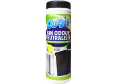 Duzzit Bin Odour Neutraliser neutralizér zápachu do košov a popolníc s vôňou citrónu 300 g