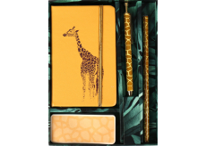 Albi Psací set Žirafa malý sešit + propiska + tužka + samolepící bloček