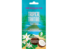 Dermacol Tropical Tahitian hydratačná textilná maska s kokosovou vodou a extraktom z kvetu tiaré 15 ml