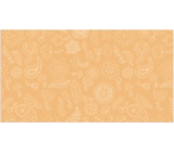 Apli Darčekový baliaci papier 70 x 200 cm Nordik Fun Pastel oranžový - kvety