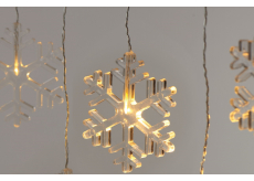 Emos vianočné osvetlenie Vločka prívesok 0,84 m, 8 LED + 5 m kábel, teplá biela