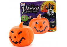 Rappa Halloween Dekorace dýně se zvukovým a světelným efektem 10 cm
