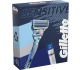 Gillette Skinguard holiaci strojček 1 kus + Skinguard Sensitive gél na holenie 200 ml, kozmetická sada pre mužov