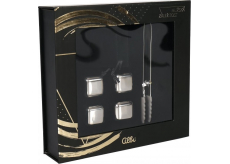 Albi Men's Affair chladiace kocky 4 kusy + kliešte 1 kus + zamatová taška 1 kus, darčeková súprava pre mužov
