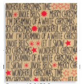 Zöwie Darčekový baliaci papier 70 x 150 cm Vianoce Simply The Best prírodný vianočný nápis