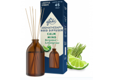 Glade Aromatherapy Reed Diffuser Calm Mind Bergamot + Lemongrass osviežovač vzduchu s vôňou tyčiniek 80 ml