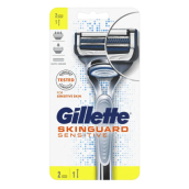 Gillette SkinGuard holiaci strojček + náhradné hlavice 2 kusy pre mužov