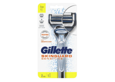 Gillette SkinGuard holiaci strojček + náhradné hlavice 2 kusy pre mužov