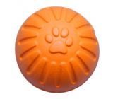 B&F Penová interaktívna lopta pre psov malá oranžová 7 cm