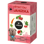 Leros Detský čaj Jahodový ovocný čaj pre deti 20 x 2 g