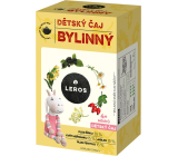 Leros Detský bylinný čaj vyvážená bylinná zmes so šípkami a harmančekom vhodná na doplnenie pitného režimu našich najmenších 20 x 1,8 g
